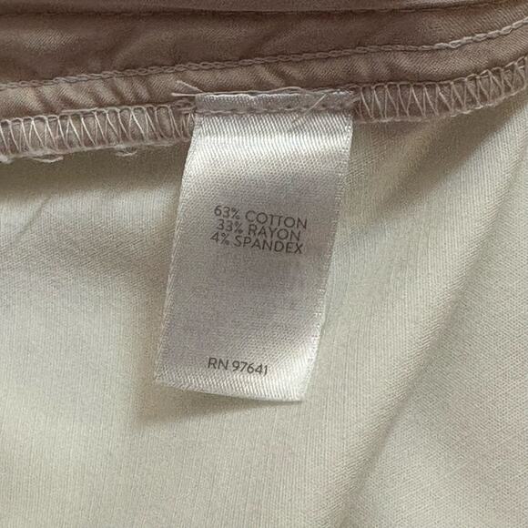 J. Jill Essential Cotton Stretch Pants White Woman's Size 10 - Picture 10 of 13